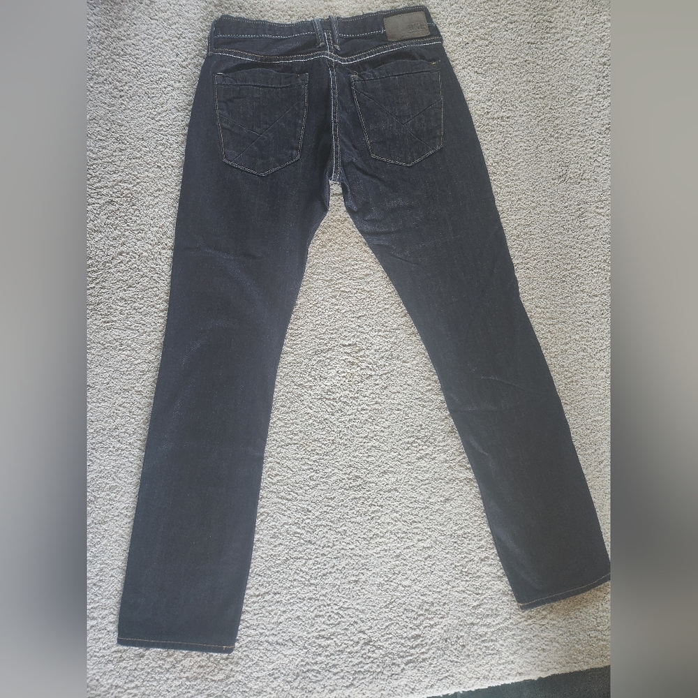 Men's BKE Dark Wash Aiden‎ Straight 31L Jeans - Picture 3 of 10